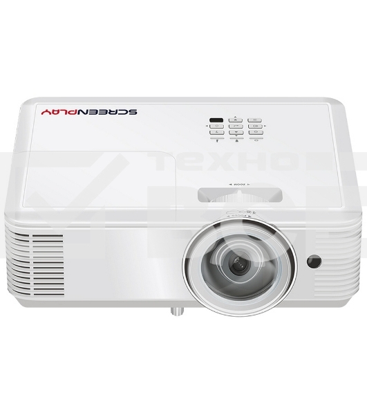 Проектор ScreenPlay INFOCUS [SP224ST] DLP, XGA, 3800 lm, 30 000:1, 0.62:1, 2xHDMI 1.4, VGA in/out, S-Video, 3.5mm in/out, USB-A, RS-232, лампа 15 000ч.(ECO mode), 10W, 27дБ, 2,9 кг, БЕЛЫЙ