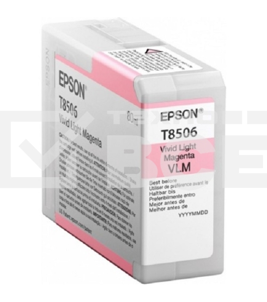 Картридж струйный EPSON T8506 светло-пурпурный (80 мл.) для SureColor SC-P800