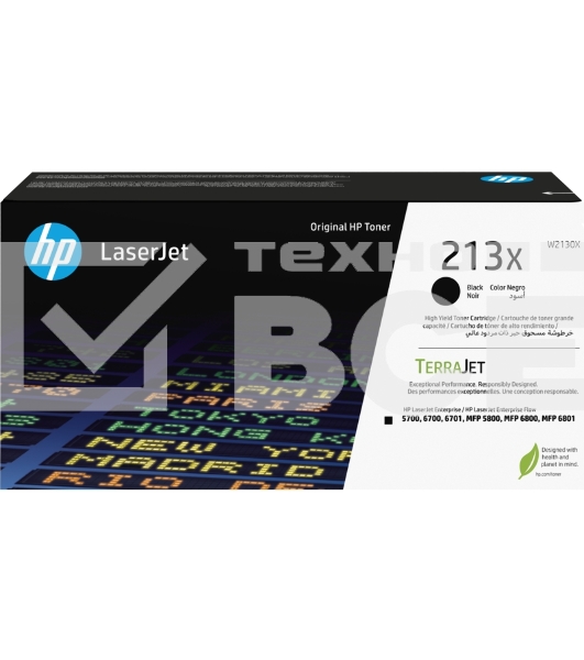 Картридж лазерный HP 213X Black High Yield Original LaserJet Toner Cartridge