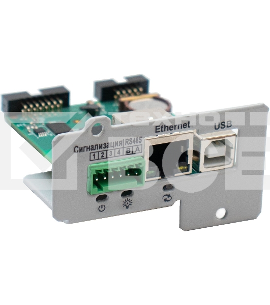 Плата расширения ШТИЛЬ: Ethernet, USB,конт 3 шт,SNMP/Modbus TCP/HTTP/SMTP/NTP/протокол Штиль, Е- mail /Trap-сообщ