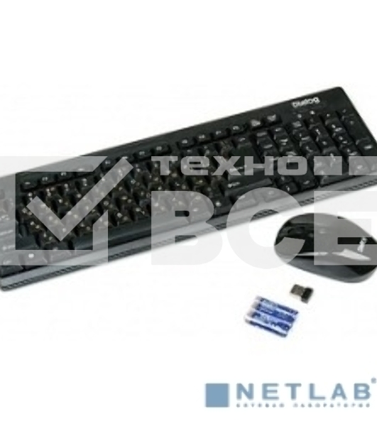 Комплект клавиатура+мышь Dialog KMROP-4010U беспроводной, USB, 1600 DPI, чёрный