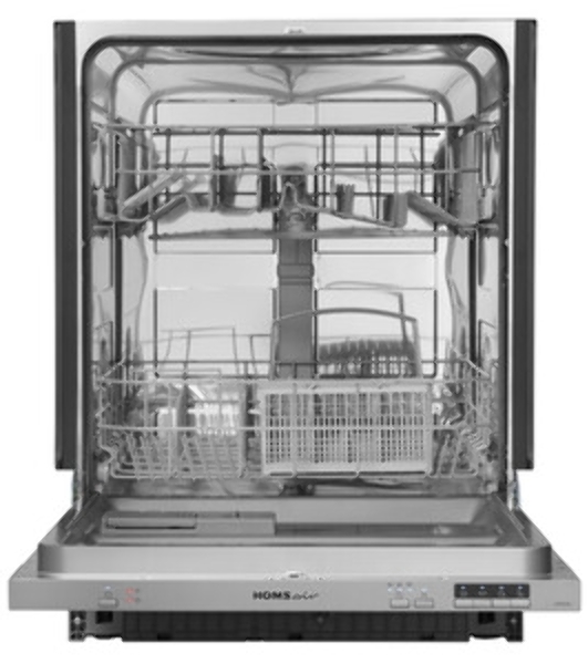 Встраиваемая посудомоечная машина HOMSair DW64E, серебристый, 59.8 см, 12 компл., 49 дБ, класс A++