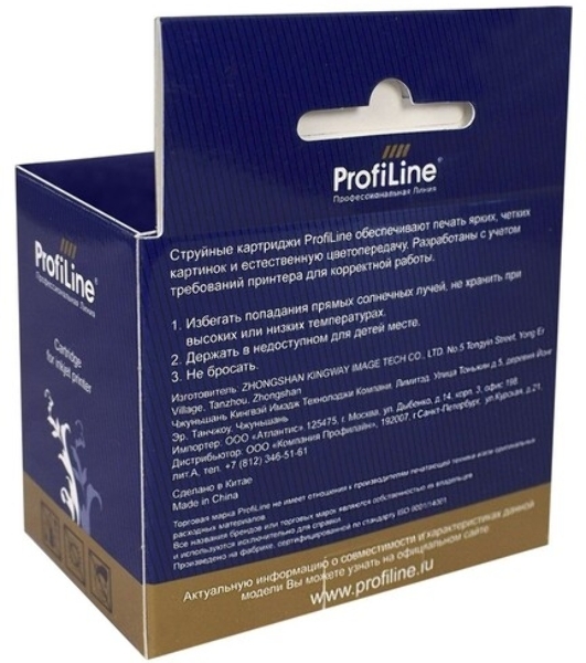 Картридж струйный ProfiLine PL-T1032 для принтеров Epson Stylus TX550/Stylus Office T30/T40/T40W/TX510/TX600/TX600FW/T1100 с чернилами Cyan 11,1 мл