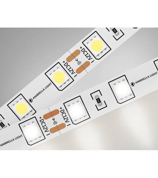 Светодиодная лента Ambrella light GS2002 5050 60Led/ 14.4W m/ 12V IP20 4500K/ 5000*10*1.87mm (2 конт.)