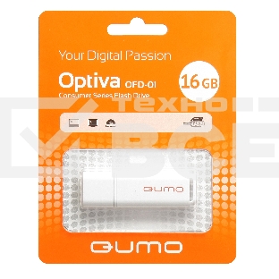 Флэш Диск QUMO 16GB Optiva 01 White QM16GUD-OP1-white