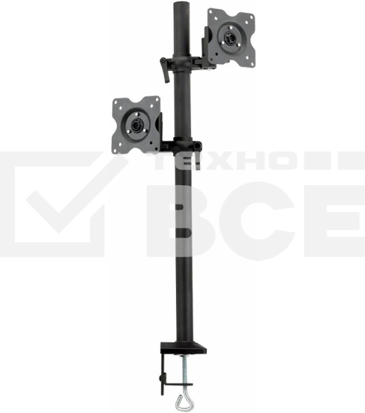 Настольное наклонно-поворотное крепление Kromax OFFICE-5, для 2-х LCD мониторов 13