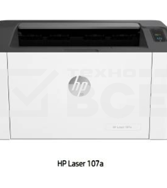 Принтер лазерный HP LaserJet Pro 107a RU (4ZB77A), A4, ч/б, печ. 20 стр/мин, 1200х1200 dpi, USB