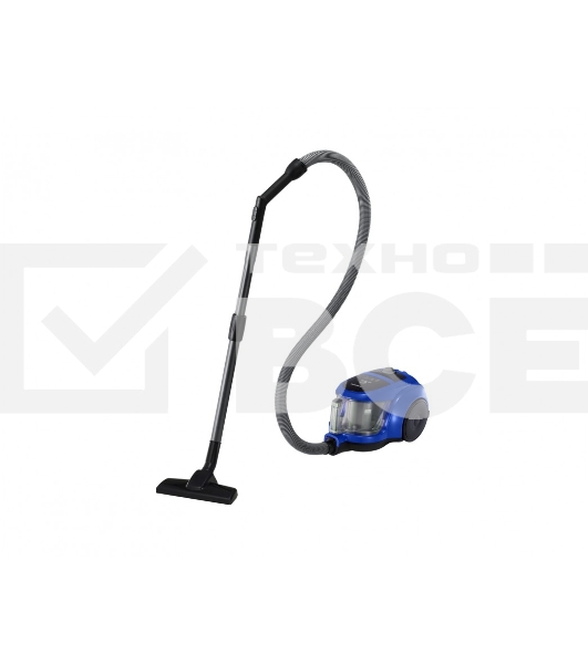 Пылесос Samsung VCC4520S36 синий/черный, 350/1600 Вт, уборка сухая, пылесборник контейнер 1.3 л