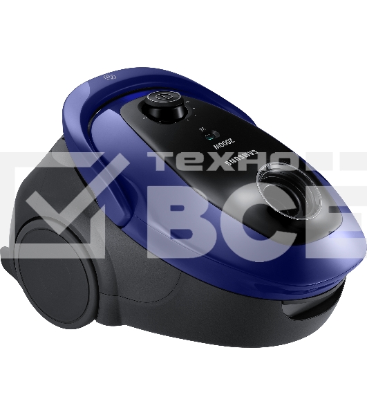 Пылесос Samsung VC20M251AWB синий, 460/2000 Вт, уборка сухая, пылесборник мешок 2.5 л