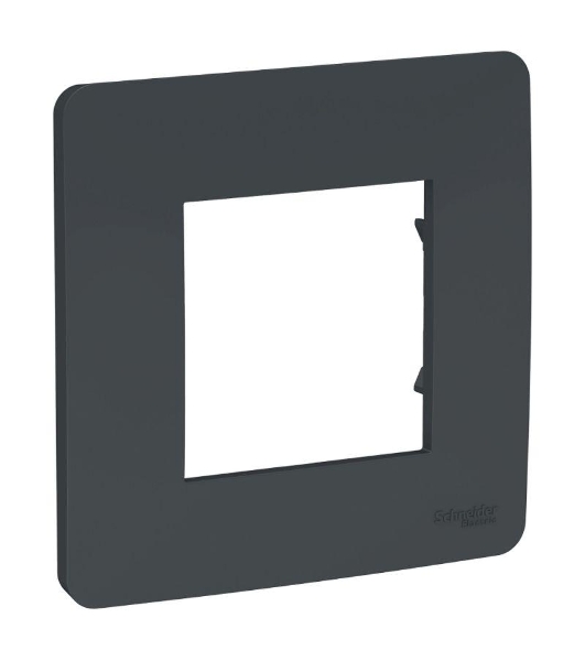 Рамка 1-м UNICA STUDIO антрацит SchE NU200254