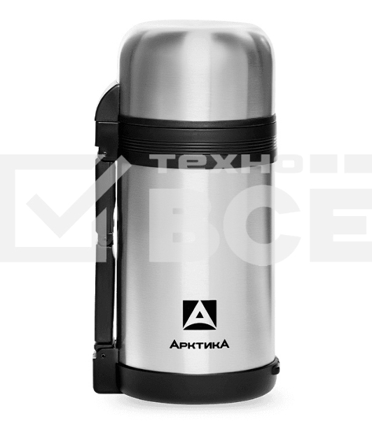 Термос Арктика, 201-1000, универсальная пробка, 1 л, с ручкой + чашка, холод/тепло 20 ч