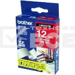 Картридж Brother TZ-E435 12 мм, 8 м, белый шрифт, красный фон, для BROTHER P-Touch, фото3