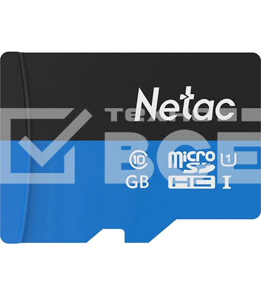 Флеш карта microSDHC 8GB Netac P500 <NT02P500STN-008G-S> (без SD адаптера) 80MB/s