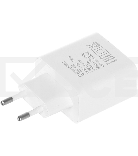 Сетевое зарядное устройство Digma DGW3D 3A PD+QC белый