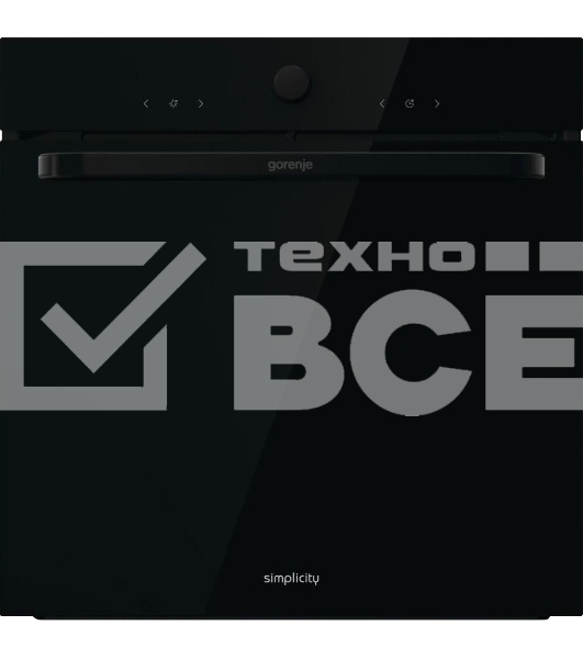 Духовой шкаф электрический Gorenje BOS67371SYB черный, встраиваемый