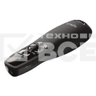 Презентер Logitech R400 (черный, 2.4 GHz, 2 батареи типа AAA, футляр для переноски) (арт. 910-004252, M/N: R-R0008 / C-U0014)