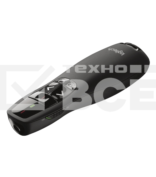 Презентер Logitech R400 (черный, 2.4 GHz, 2 батареи типа AAA, футляр для переноски) (арт. 910-004252, M/N: R-R0008 / C-U0014)