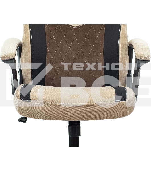 Кресло игровое Бюрократ VIKING 6 KNIGHT BR FABRIC коричневый, крестовина металл/пластик