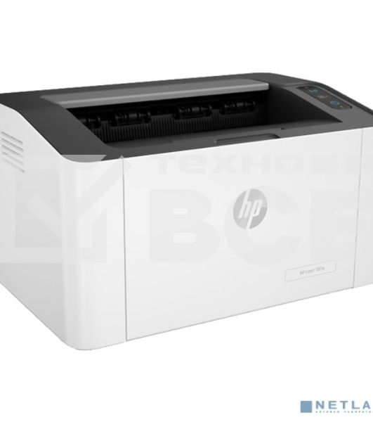 Принтер лазерный HP Laser 107w (4ZB78A), A4, ч/б, печ. 20 стр./ мин., 1200 x 1200 dpi, USB, Wi-Fi, Air Print, Mopria