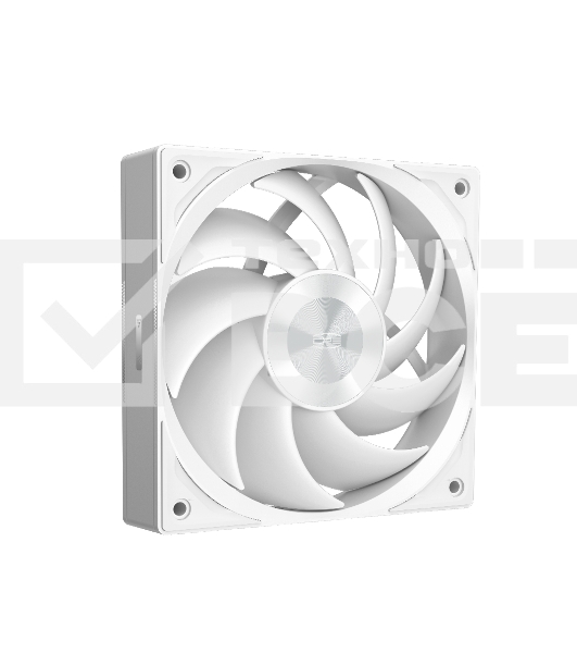 Кулер для корпуса PCCooler F5R120 белый (120x120x25mm, 4-pin PWM, 86.73CFM, 32dBA, 2200RPM)