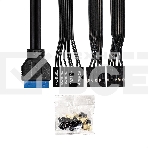 Компьютерный корпус Minitower ExeGate BAA-308MU2-UNS350 (mATX, БП UNS350 с вент. 12см, 1хUSB+2хUSB 3.0, HD Audio, черный), фото11