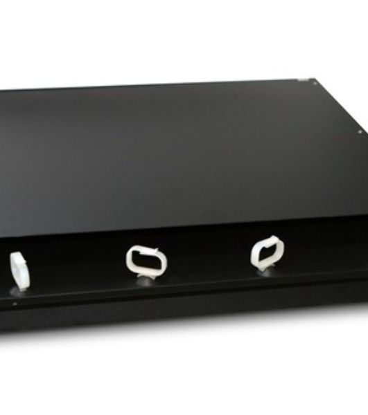 Модульная панель Hyperline, OS2 9/125, 12 х LC, Duplex 120х32, для FO-19BX, черный