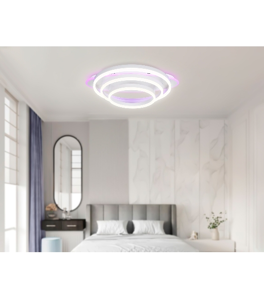 Светильник Ambrella light FA8522 WH белый 146W 3000K-6400K+RGB 560*500*150 (ПДУ РАДИО 2.4G)