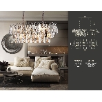 Светильник Ambrella light TR5259/10 CH/CL хром/прозрачный E27*10 max 40W 800*300*270, фото6