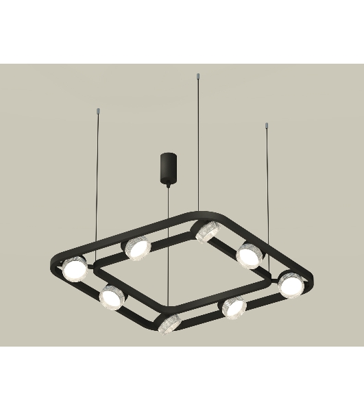 Светильник Ambrella light XB9182200/8 SBK/CL черный песок/прозрачный GX53 (C9182, N8480)
