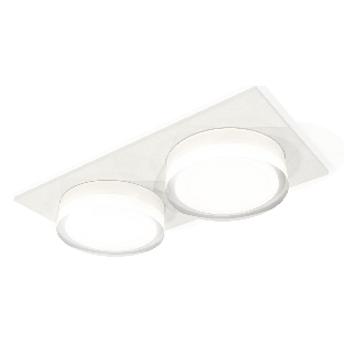 Комплект встраиваемого светильника Ambrella light XC7635043 SWH/FR/CL белый песок/белый матовый/прозрачный MR16 GU5.3 (C7635, N7160)
