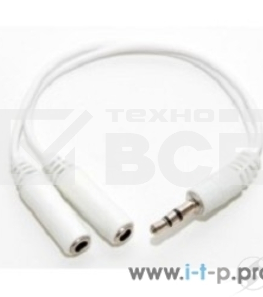 Адаптер 5bites AA-3MF2-02WH 3.5 Jack/M - 2x3.5 Jack/F