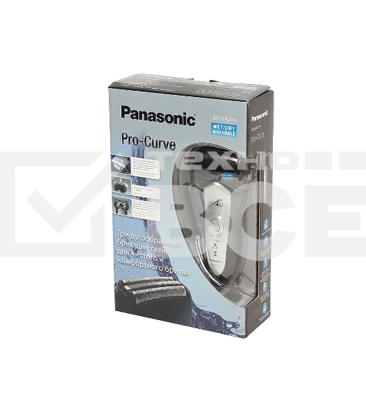 Бритва сетчатая Panasonic ES-GA21 реж.эл.:3 питан.:аккум. черный/серый