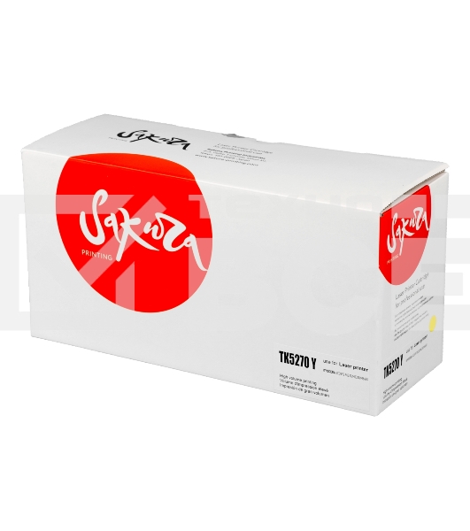 Картридж Sakura TK5270Y для Kyocera Mita ECOSYS M6230cidn, желтый, 6 000к.