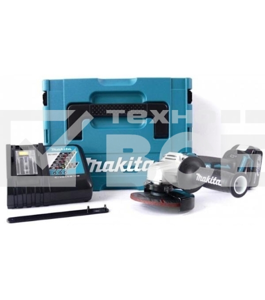 УШМ MAKITA DGA504RF ф125мм 18В 1х3А·ч Li-ion 8500об/м 2.5кг,чем,пл пуск,anti-restart,б/щет