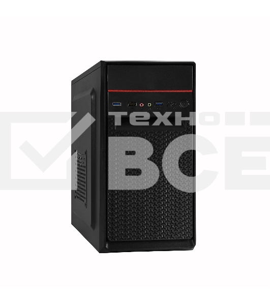Компьютерный корпус Exegate EX283062RUS  Minitower ExeGate BAA-107U Black, mATX, <AAA400, 80mm>, 1*USB+2*USB3.0, Audio