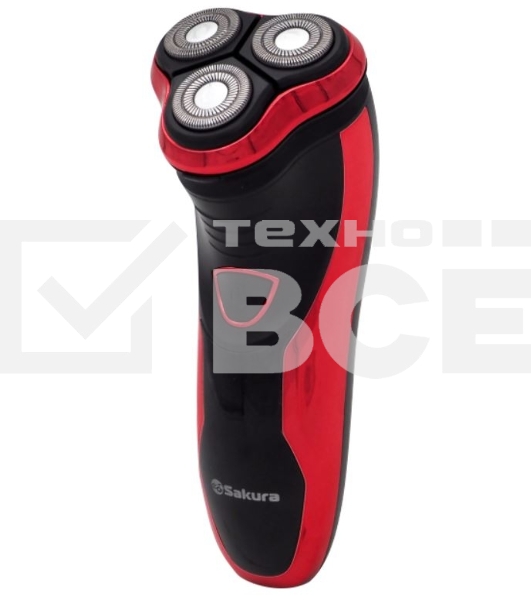 Электробритва Sakura SA-5409R 3гол триммер влаж.бритье