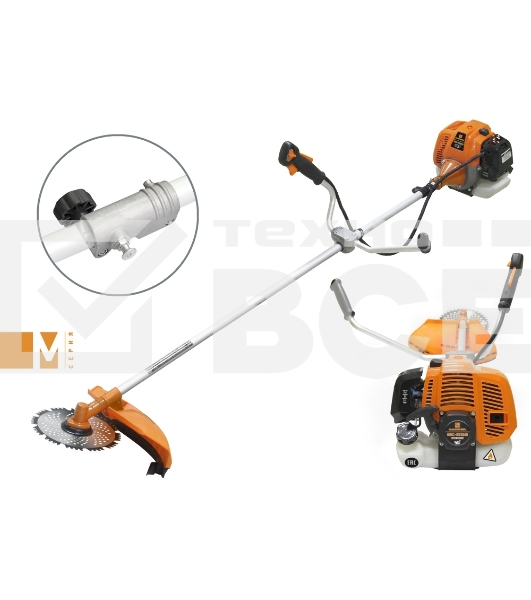 Мотокоса CARVER GBC-052MS3лс 2х-тактный 52см3 1л нож 230мм леска2.4мм