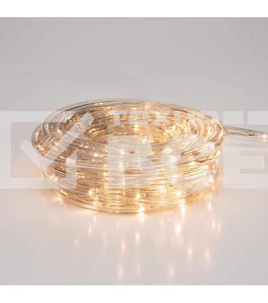 Дюралайт LED, фиксинг (2W), 24 LED/м, теплый белый, 25 м