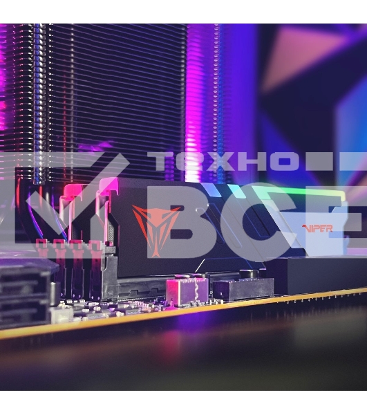 Оперативная память Patriot Viper Venom, DDR5, 32GB (2x16GB), 5600MHz, CL36, с радиаторами, RGB, черный