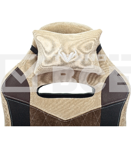 Кресло игровое Бюрократ VIKING 6 KNIGHT BR FABRIC коричневый, крестовина металл/пластик