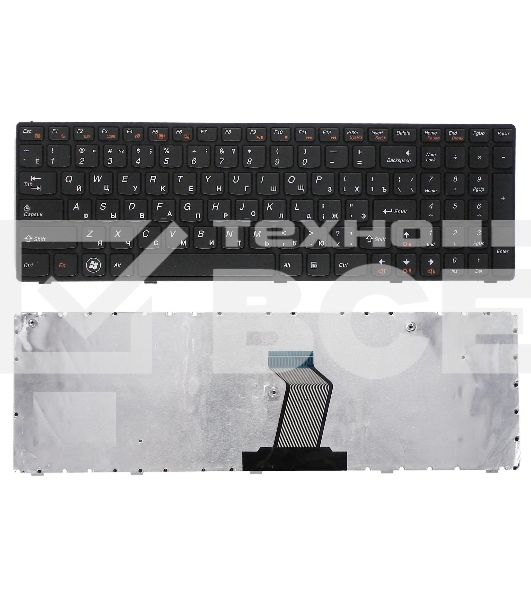 Клавиатура для ноутбука Lenovo IdeaPad Z560 Z565 G570 G770 черная с рамкой