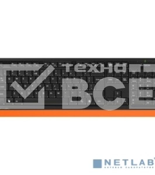 Клавиатура + мышь A4Tech Fstyler FG1010 клав:черный/оранжевый мышь:черный/оранжевый USB беспроводная Multimedia