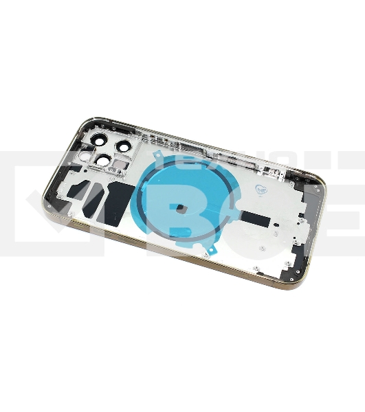 Задняя крышка (корпус) в сборе с рамкой для Apple iPhone 12 Pro золотая