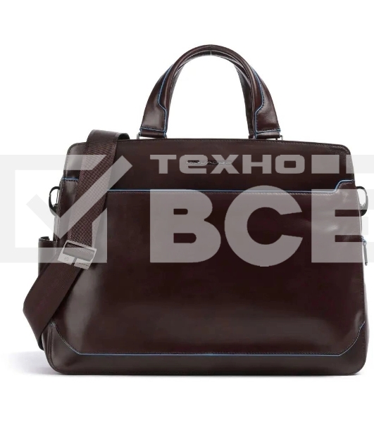 Сумка для ноутбука Piquadro Blue Square CA6590B2/MO, натур.кожа, красное дерево