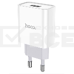 Блок питания (сетевой адаптер) HOCO C81A Asombroso single 1xUSB, 2.1A, 10W, белый, фото2