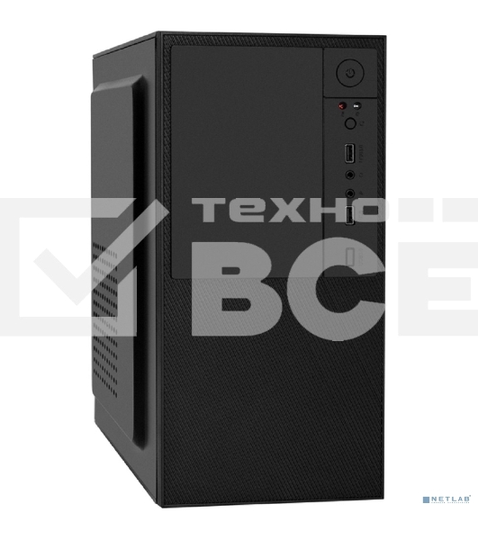 Компьютерный корпус Minitower ExeGate BAA-308 (mATX, без БП, 2*USB, HD Audio, черный)