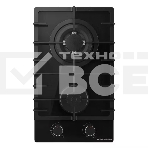 Варочная поверхность Kuppersberg FG 36 B газ, High-Tech, 30 см, автоматический электроподжиг, газ-контроль, форсунки под сжиженый газ, SABAF конфорки, чугунные решетки, цвет черный, цвет фурнитуры черный, фото5
