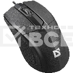 Мышь проводная Defender Optimum MB-270 черный, 1200 dpi, USB, кнопки - 3, фото4