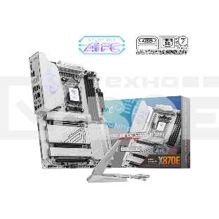 Материнская плата MSI MPG X870E EDGE TI WIFI, AM5, AMD X870E, 4xDDR5, 4xSATA, 4xM.2, 1xPCIe 5.0 x16, 1xPCIe 4.0 x4, 1xPCIe 3.0 x1, 1xHDMI (v2.1), 1xUSB-C 10Gbps, 1x5Gb LAN, Wi-Fi 7, Bluetooth 5.4, 2xUSB-C 40Gbps, 5xUSB-A 10Gbps, 4xUSB-A 2.0, 2x3.5 мм, S/P