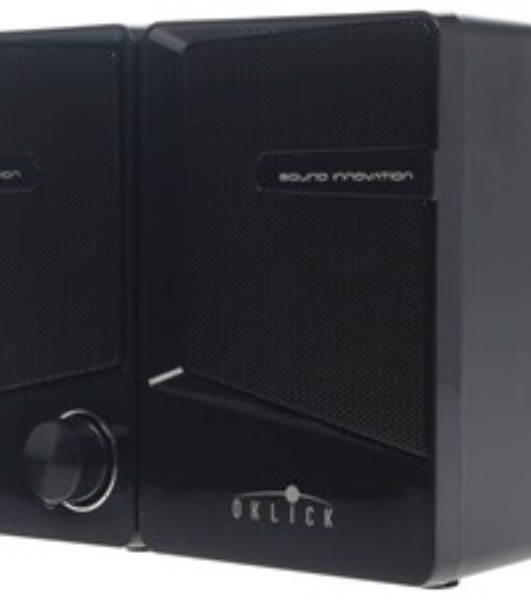 Акустическая система Oklick OK-126 2.0 черный 6Вт